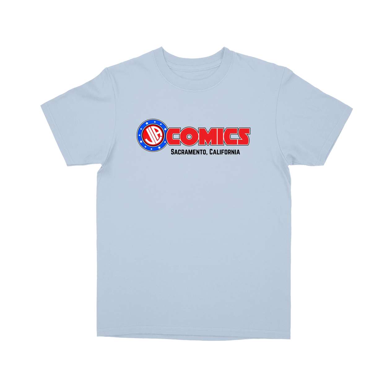 Basic Youth T-shirt - Light Blue - front***Light Blue|||Basic Youth T-shirt