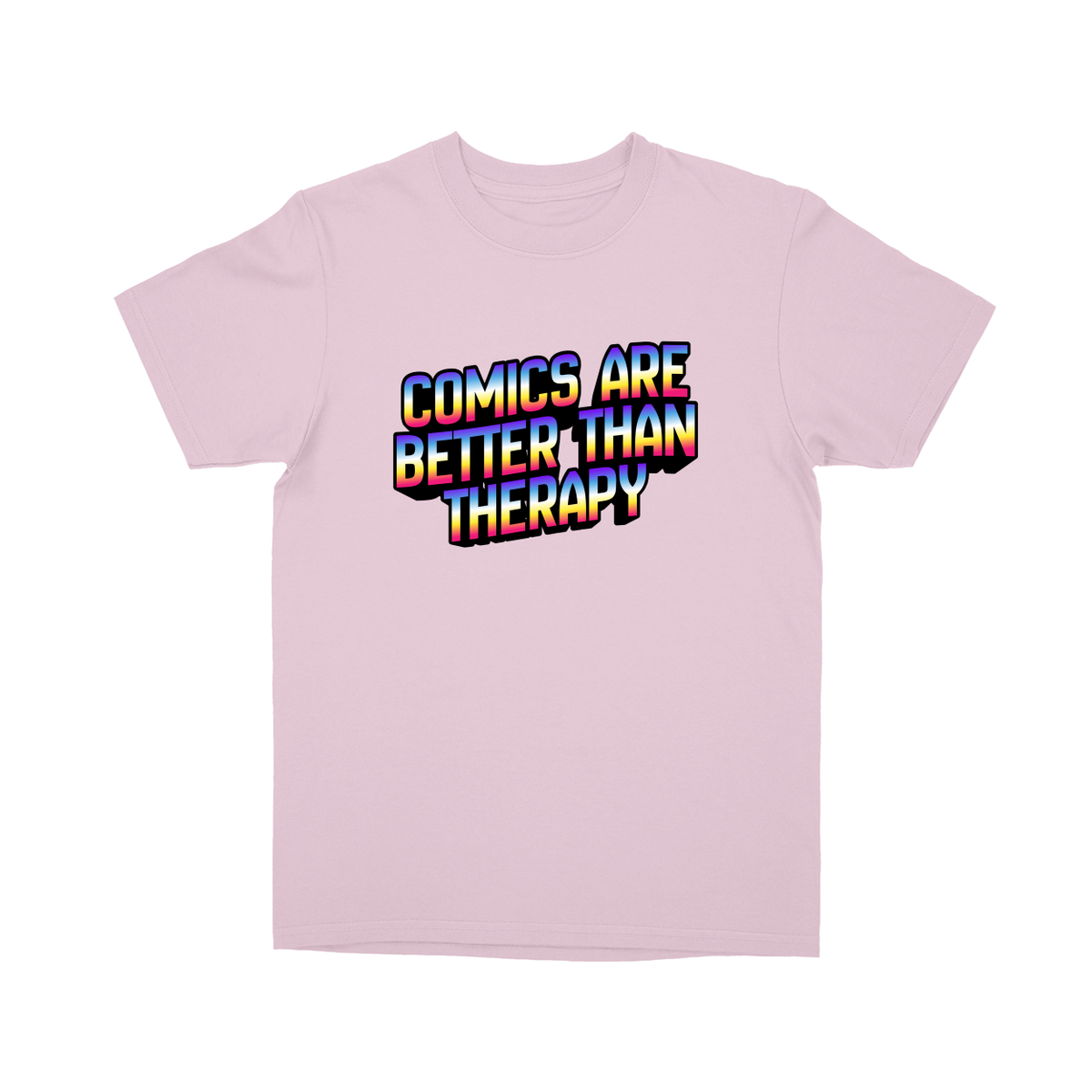 Basic Youth T-shirt - Light Pink - front***Light Pink|||Basic Youth T-shirt