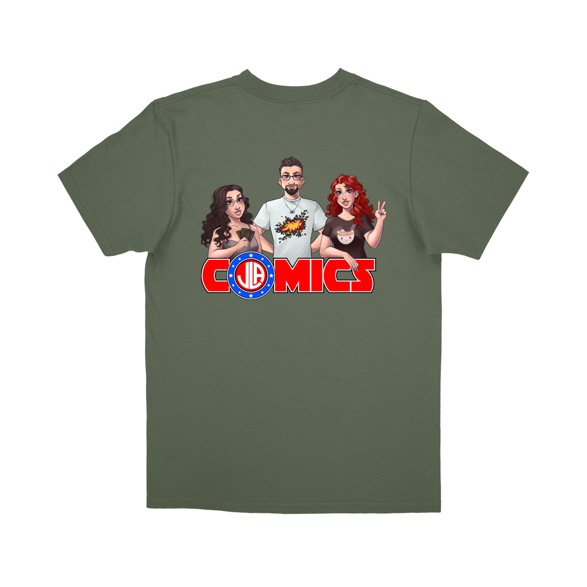 Basic Youth T-shirt - Military Green - back