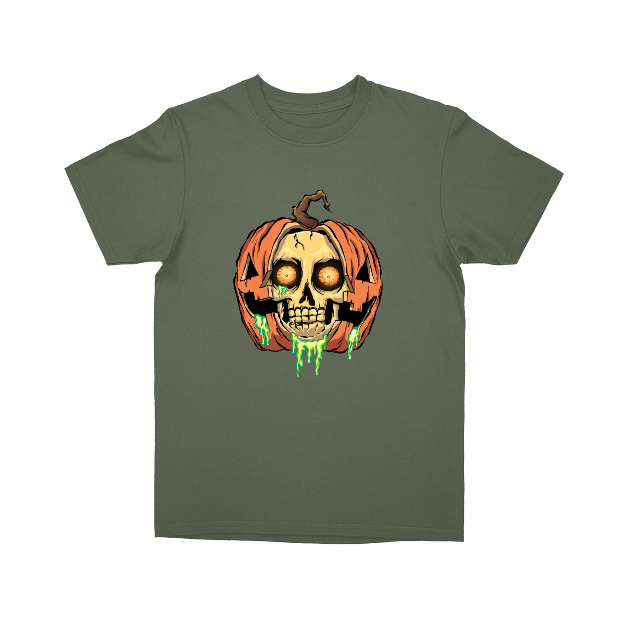 Basic Youth T-shirt - Military Green - front