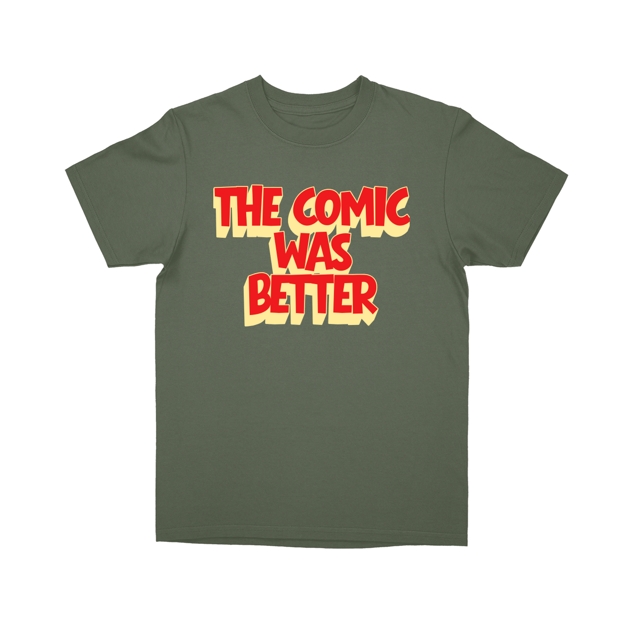 Basic Youth T-shirt - Military Green - front***Military Green|||Basic Youth T-shirt