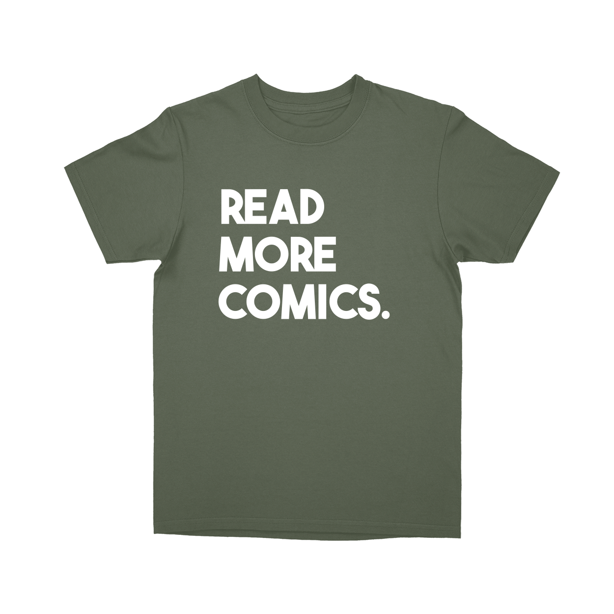 Basic Youth T-shirt - Military Green - front