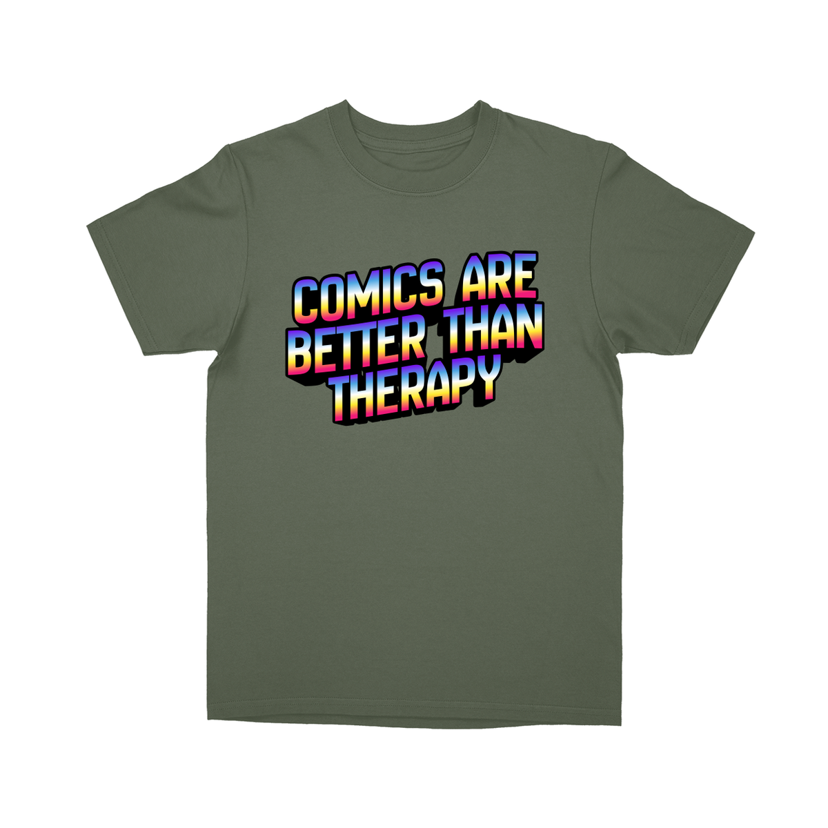 Basic Youth T-shirt - Military Green - front***Military Green|||Basic Youth T-shirt