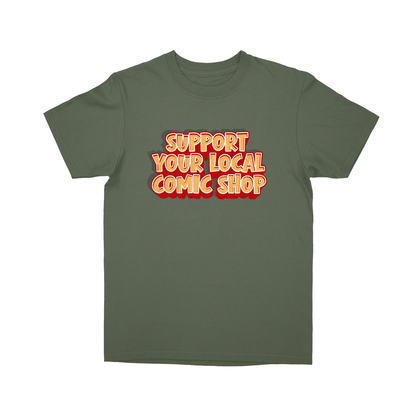 Basic Youth T-shirt - Military Green - front