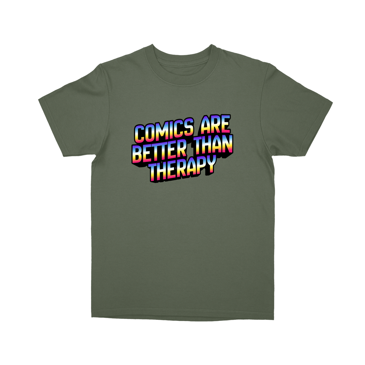 Basic Youth T-shirt - Military Green - front