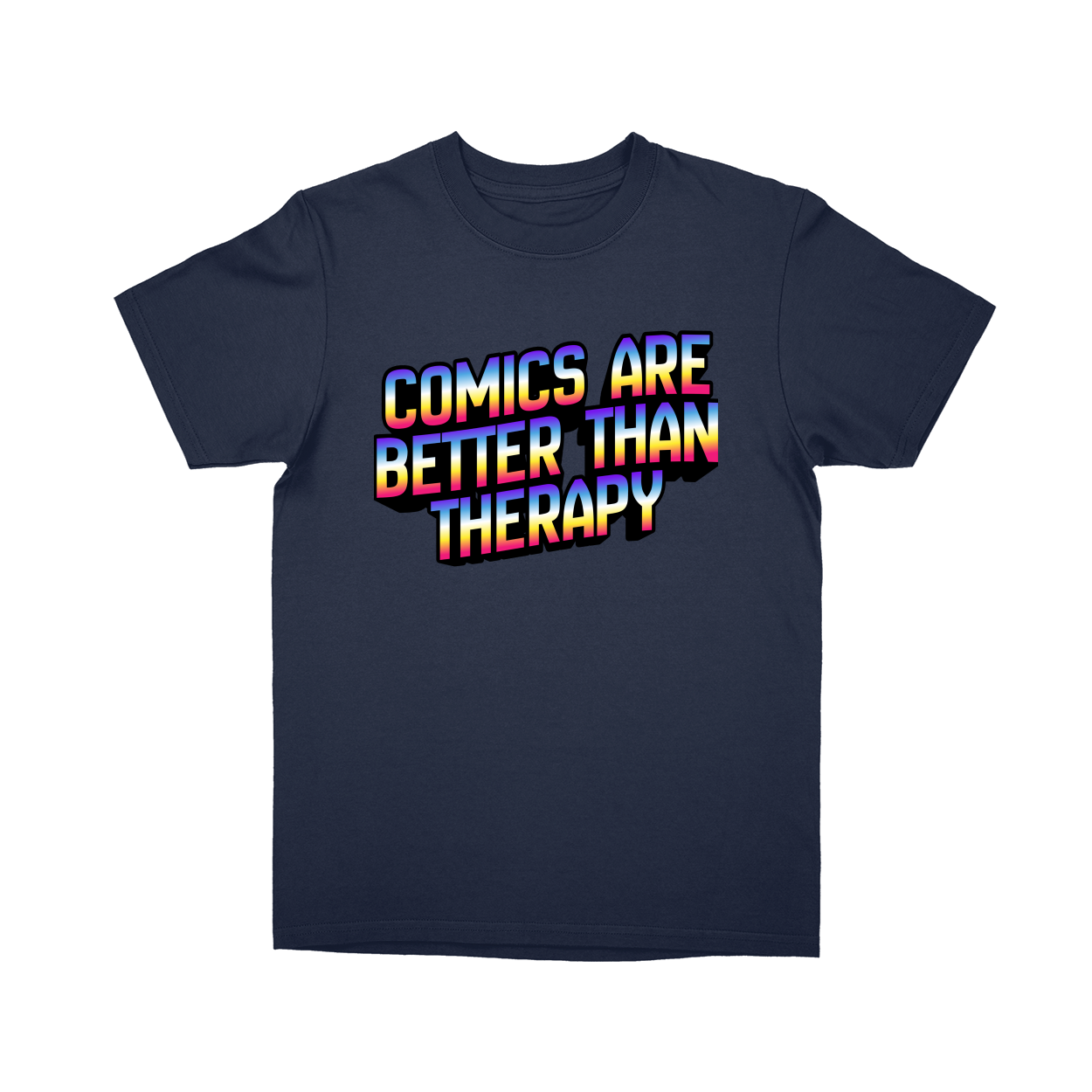 Basic Youth T-shirt - Navy - front***Navy|||Basic Youth T-shirt