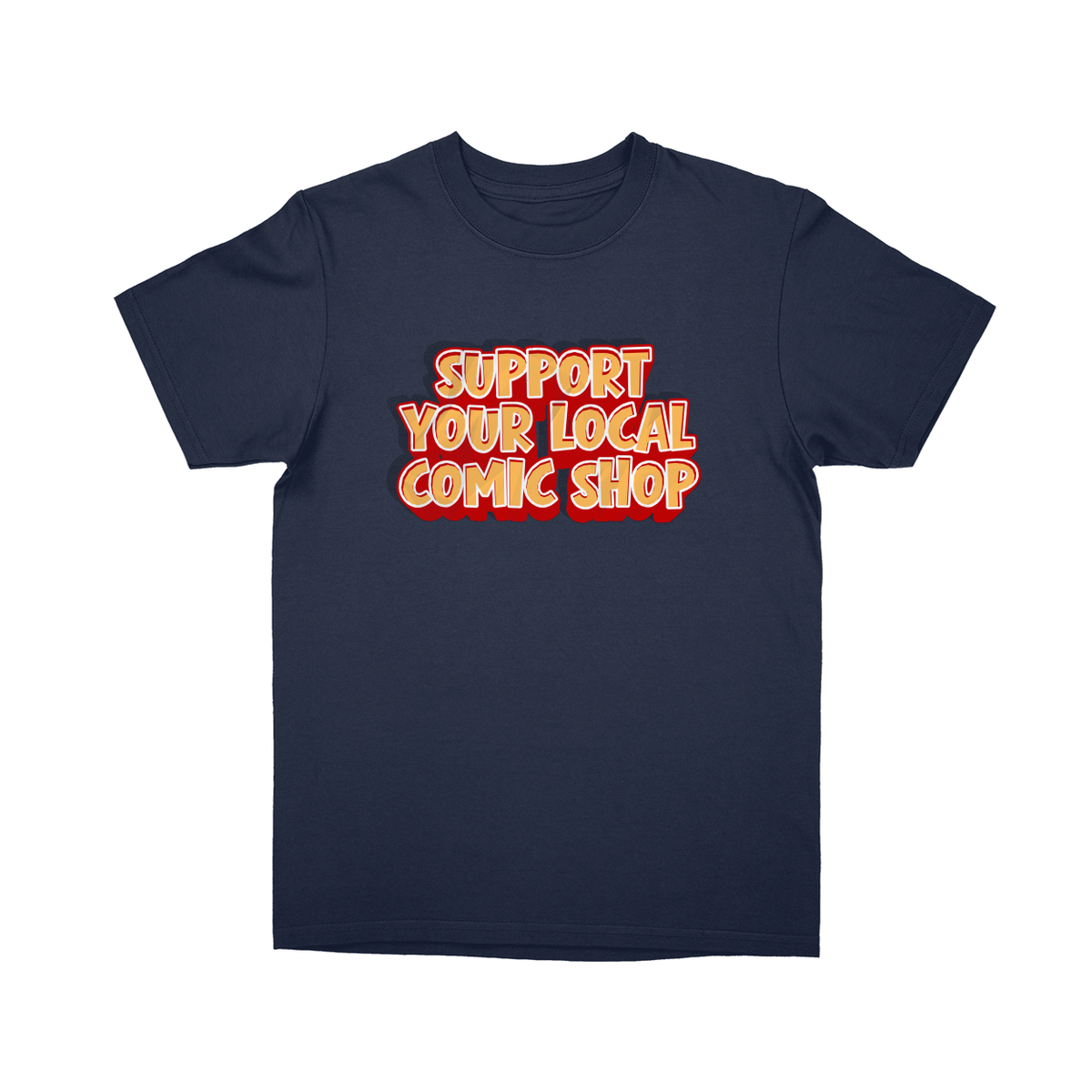 Basic Youth T-shirt - Navy - front***Navy|||Basic Youth T-shirt