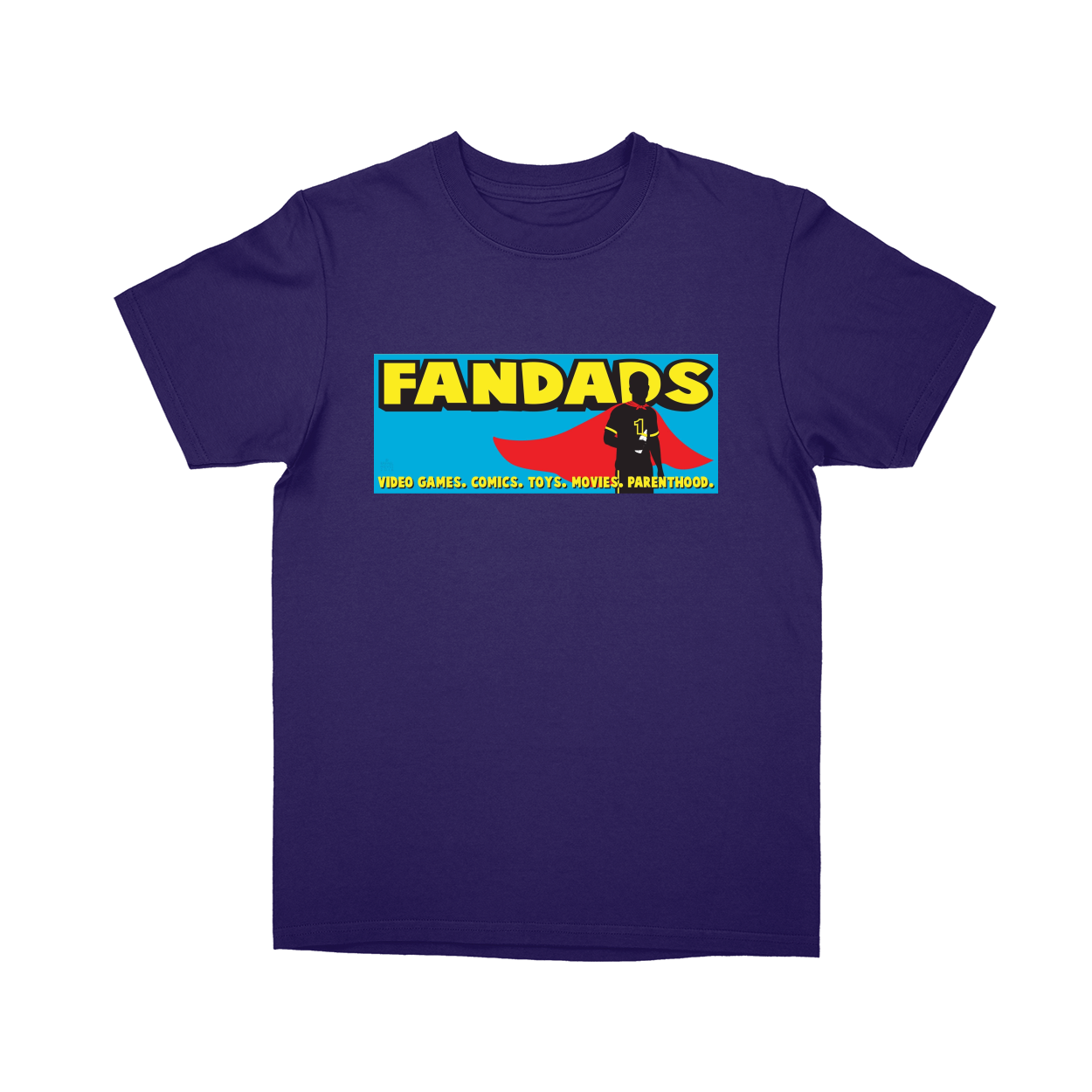 Basic Youth T-shirt - Purple - front***Purple|||Basic Youth T-shirt