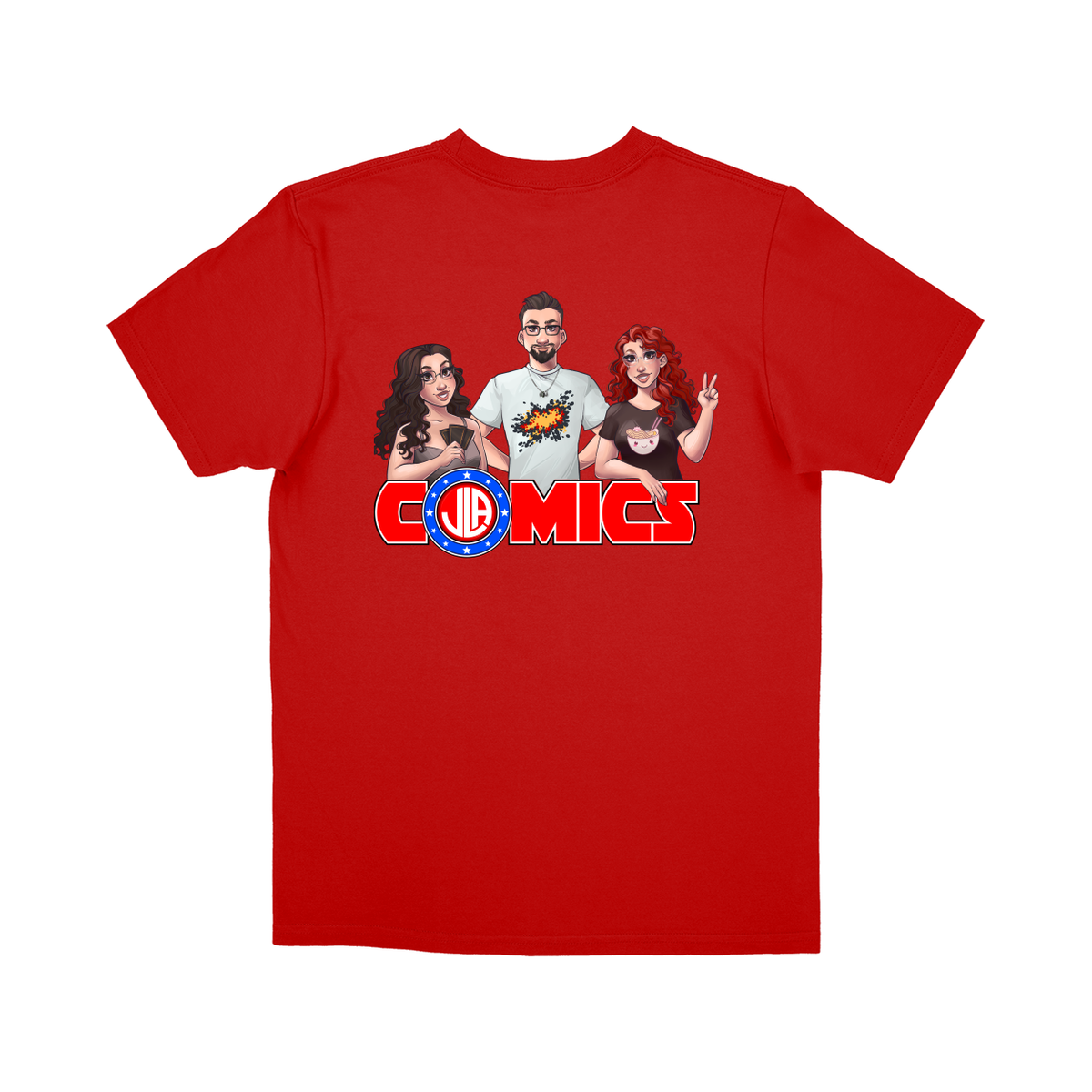 Basic Youth T-shirt - Red - back***Red|||Basic Youth T-shirt
