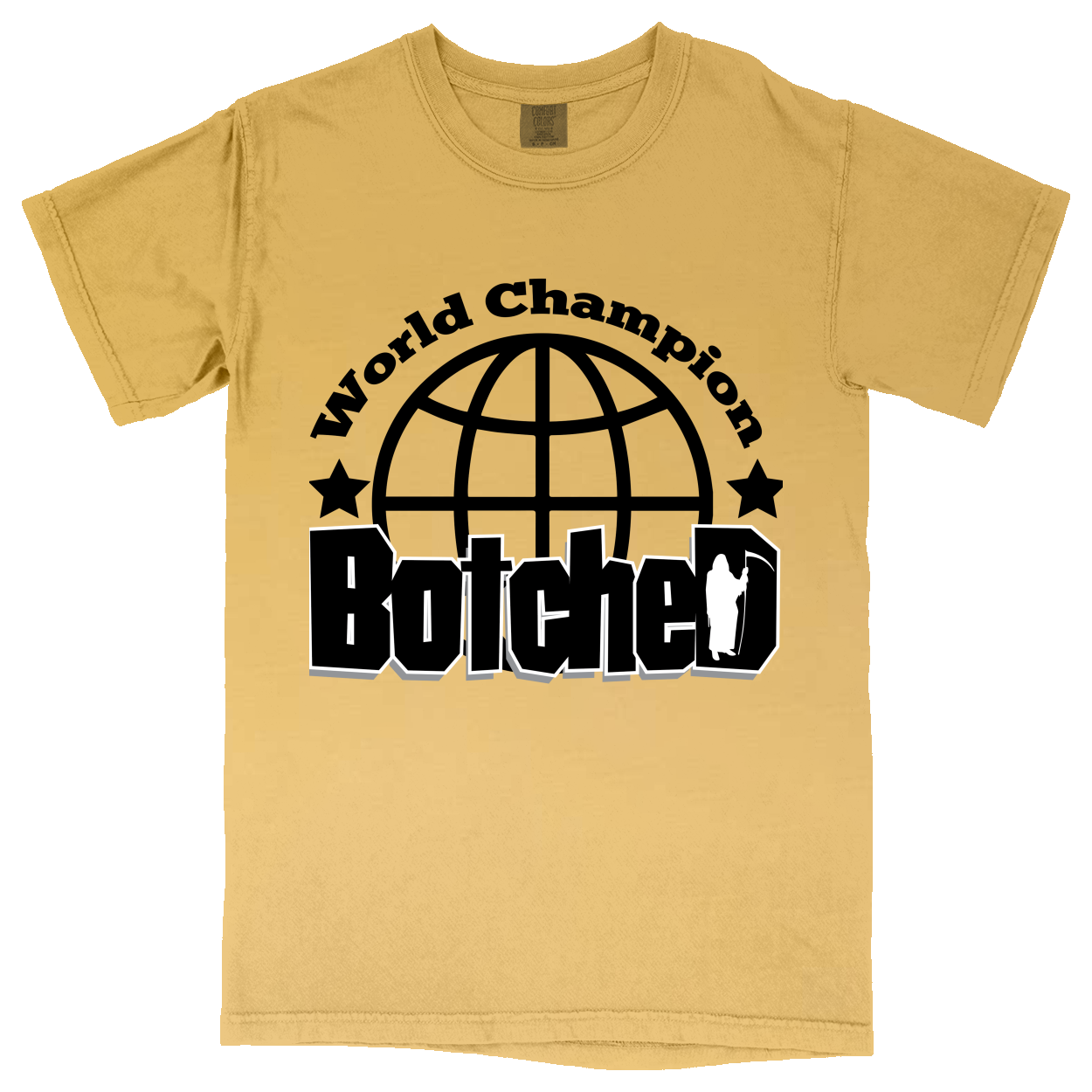 Comfort Colors Soft Heavyweight Tee - Athletic Gold - front***Athletic Gold|||Comfort Colors Soft Heavyweight Tee