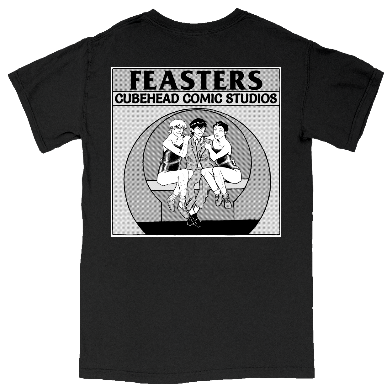 Comfort Colors Soft Heavyweight Tee - Black - back***Black|||Comfort Colors Soft Heavyweight Tee