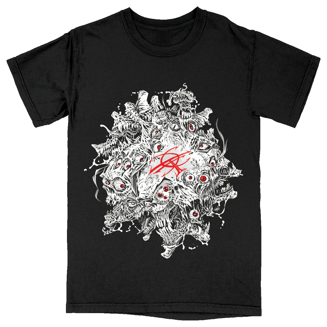 Comfort Colors Soft Heavyweight Tee - Black - front***Black|||Comfort Colors Soft Heavyweight Tee