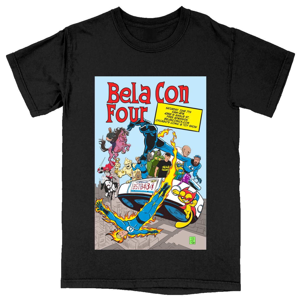 Comfort Colors Soft Heavyweight Tee - Black - front