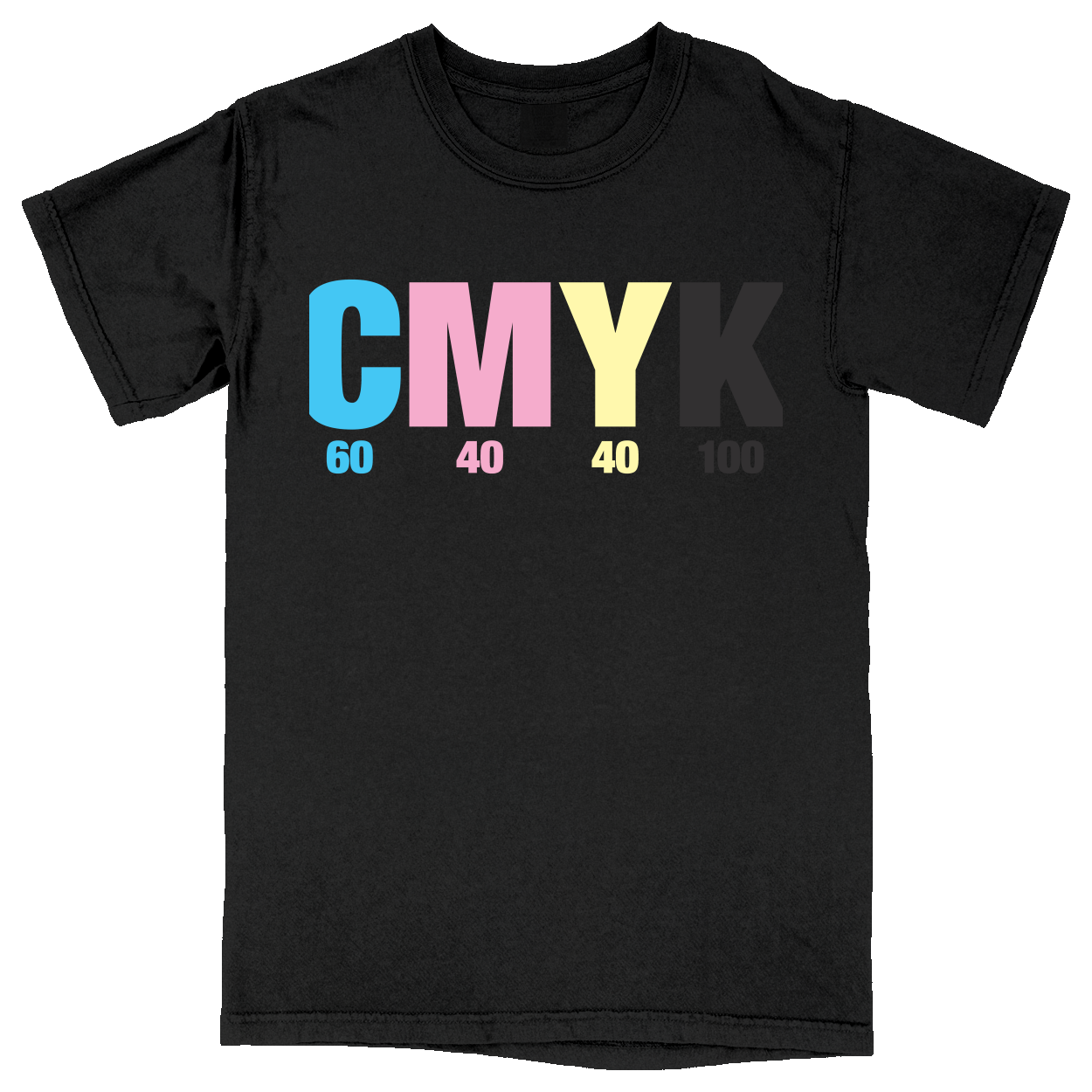 Comfort Colors Soft Heavyweight Tee - Black - front***Black|||Comfort Colors Soft Heavyweight Tee