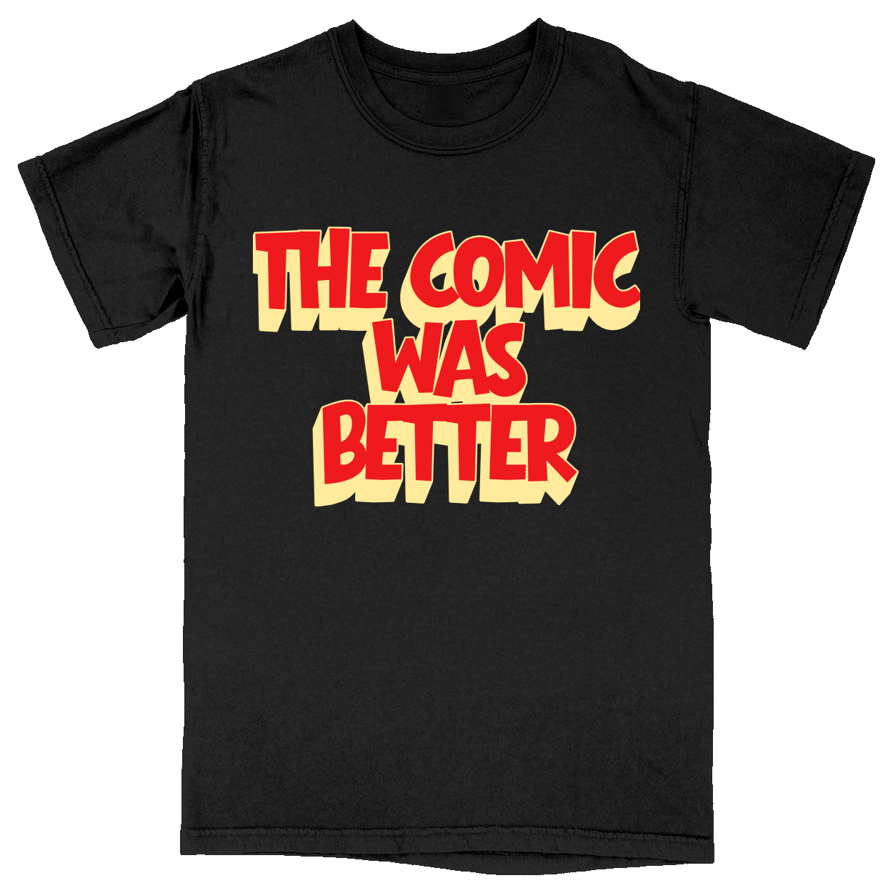 Comfort Colors Soft Heavyweight Tee - Black - front