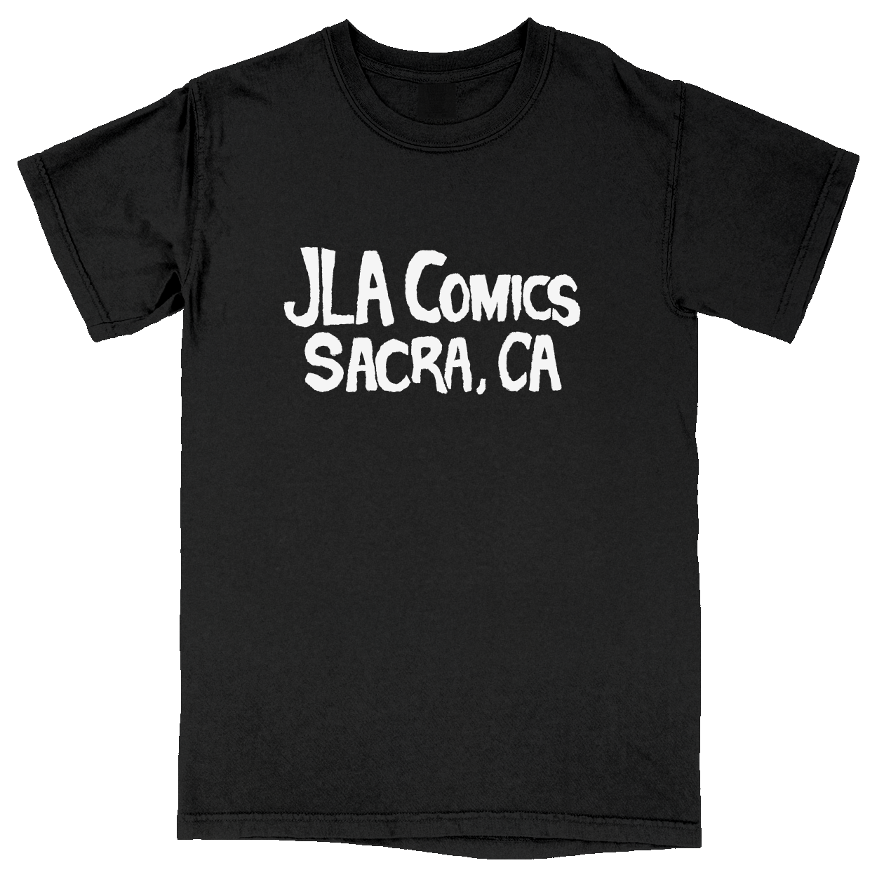 Comfort Colors Soft Heavyweight Tee - Black - front***Black|||Comfort Colors Soft Heavyweight Tee