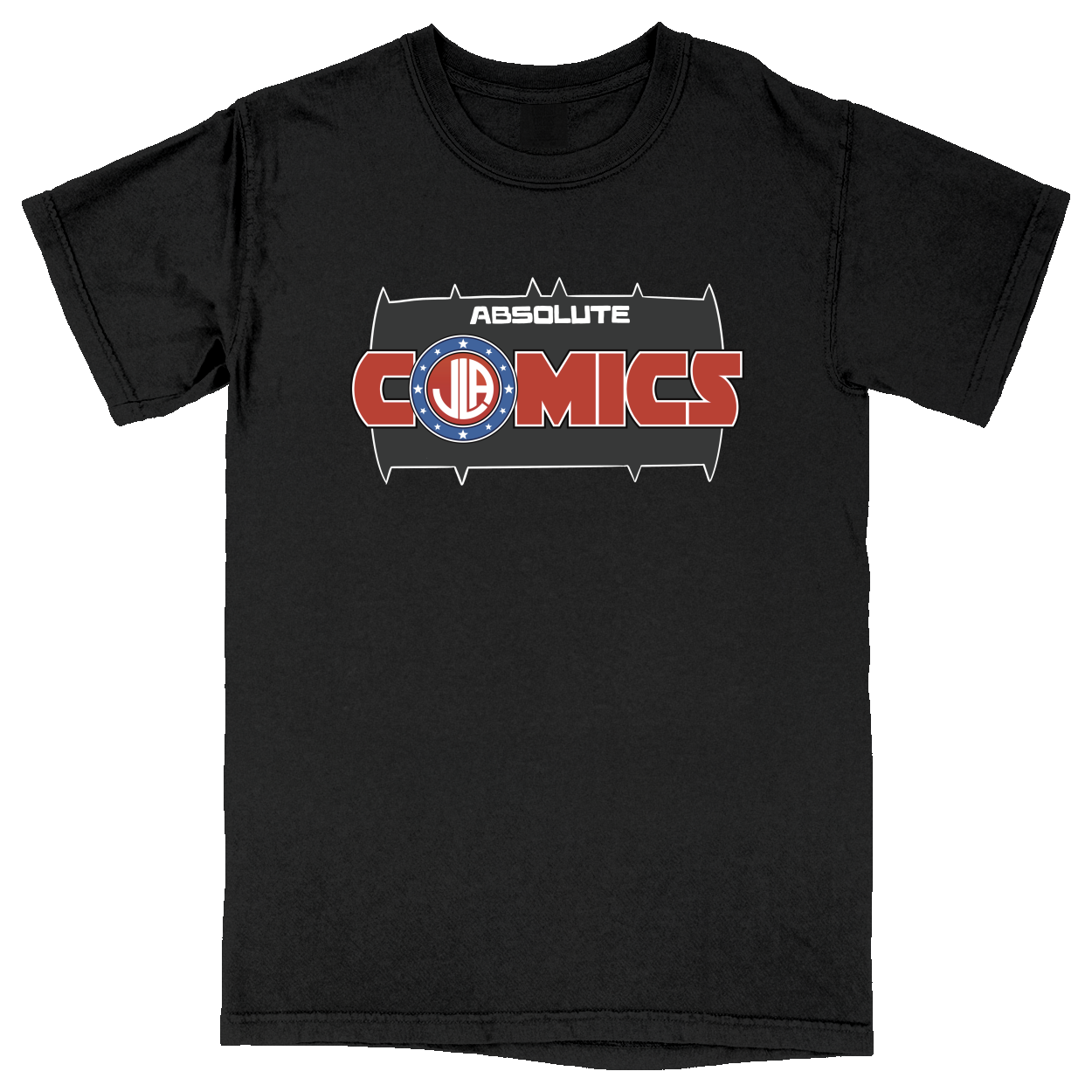 Comfort Colors Soft Heavyweight Tee - Black - front***Black|||Comfort Colors Soft Heavyweight Tee