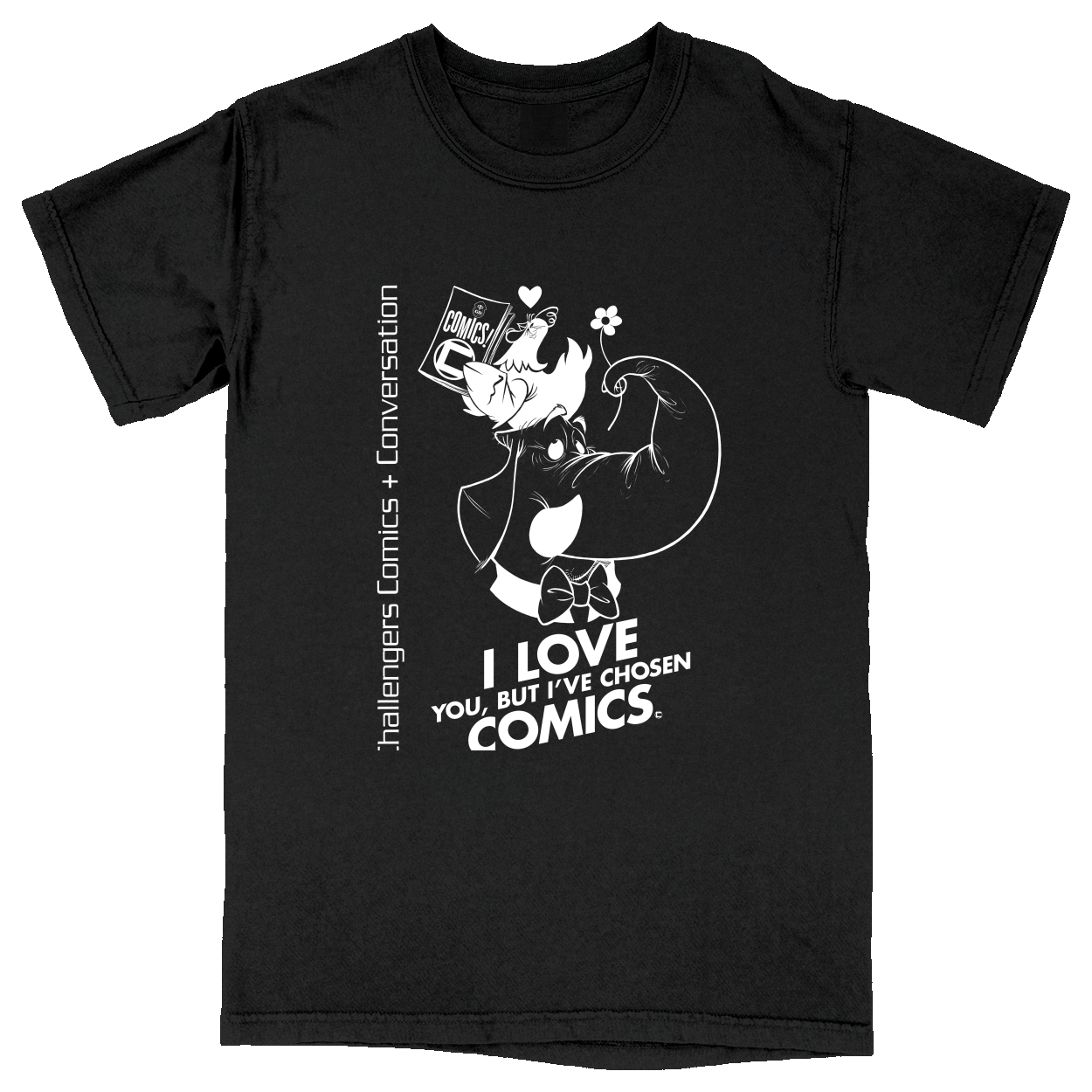 Comfort Colors Soft Heavyweight Tee - Black - front***Black|||Comfort Colors Soft Heavyweight Tee