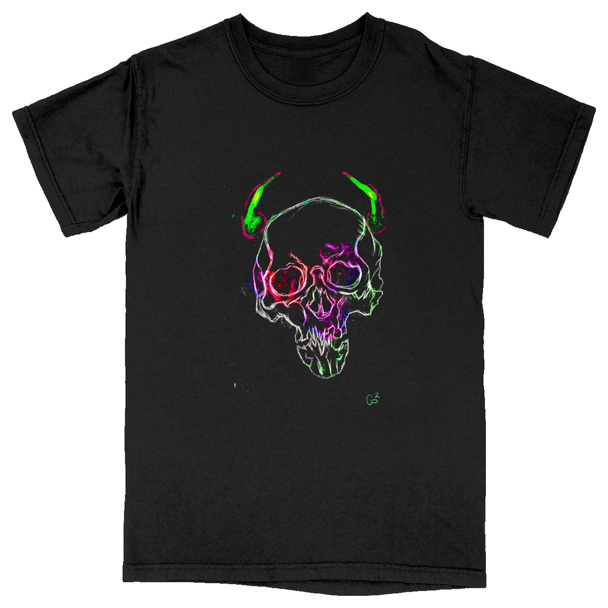 Comfort Colors Soft Heavyweight Tee - Black - front***Black|||Comfort Colors Soft Heavyweight Tee