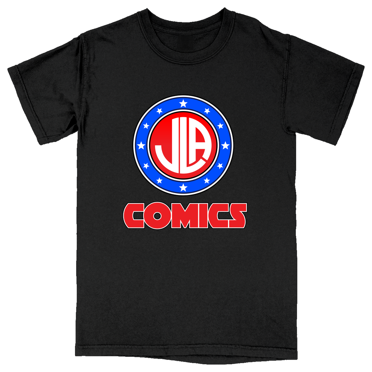 Comfort Colors Soft Heavyweight Tee - Black - front***Black|||Comfort Colors Soft Heavyweight Tee