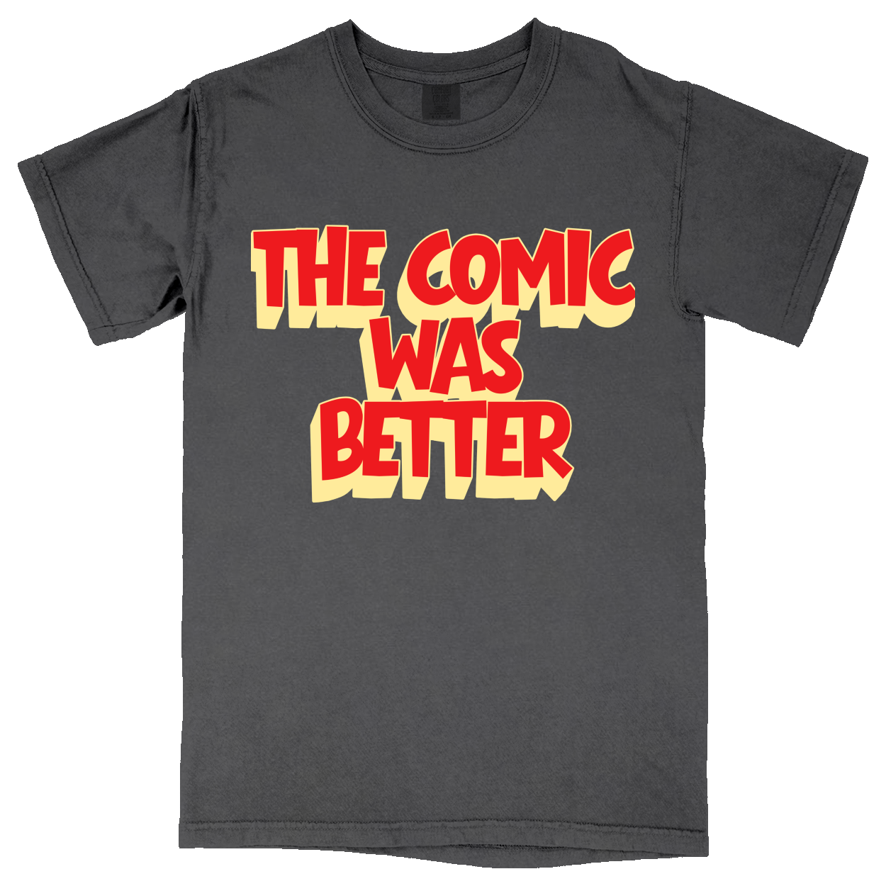 Comfort Colors Soft Heavyweight Tee - Charcoal - front