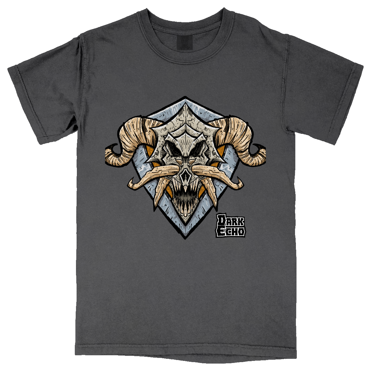 Comfort Colors Soft Heavyweight Tee - Charcoal - front***Charcoal|||Comfort Colors Soft Heavyweight Tee