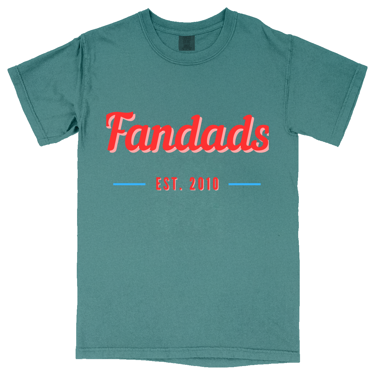 Comfort Colors Soft Heavyweight Tee - Green - front***Green|||Comfort Colors Soft Heavyweight Tee