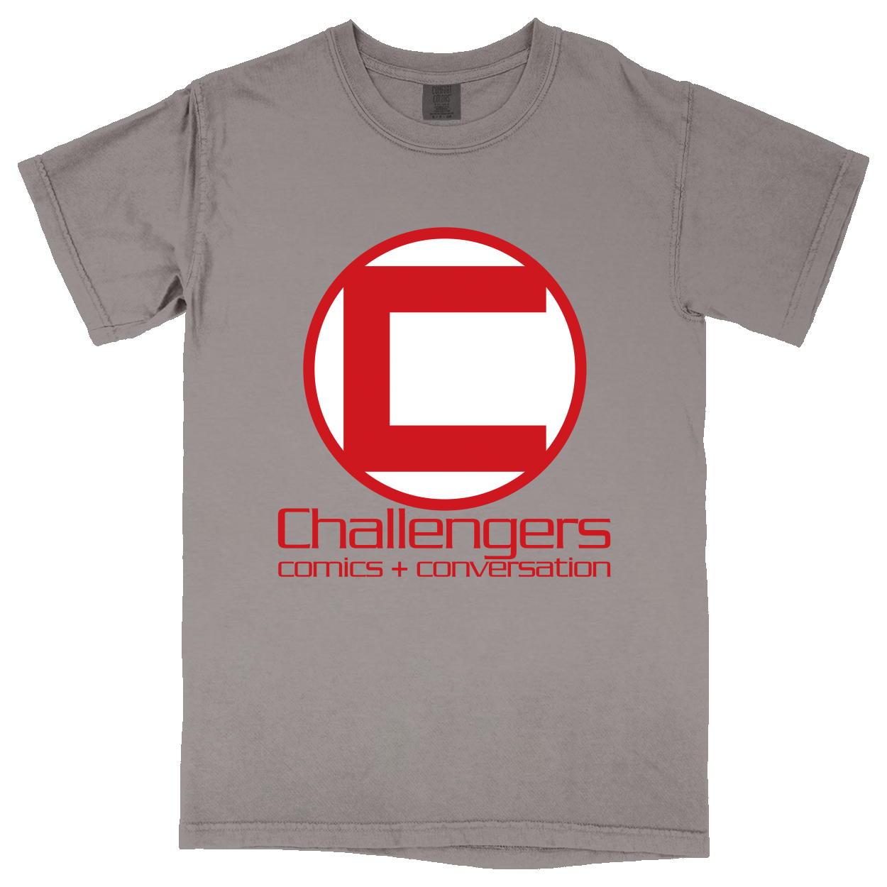 Comfort Colors Soft Heavyweight Tee - Heather Grey - front***Heather Grey|||Comfort Colors Soft Heavyweight Tee