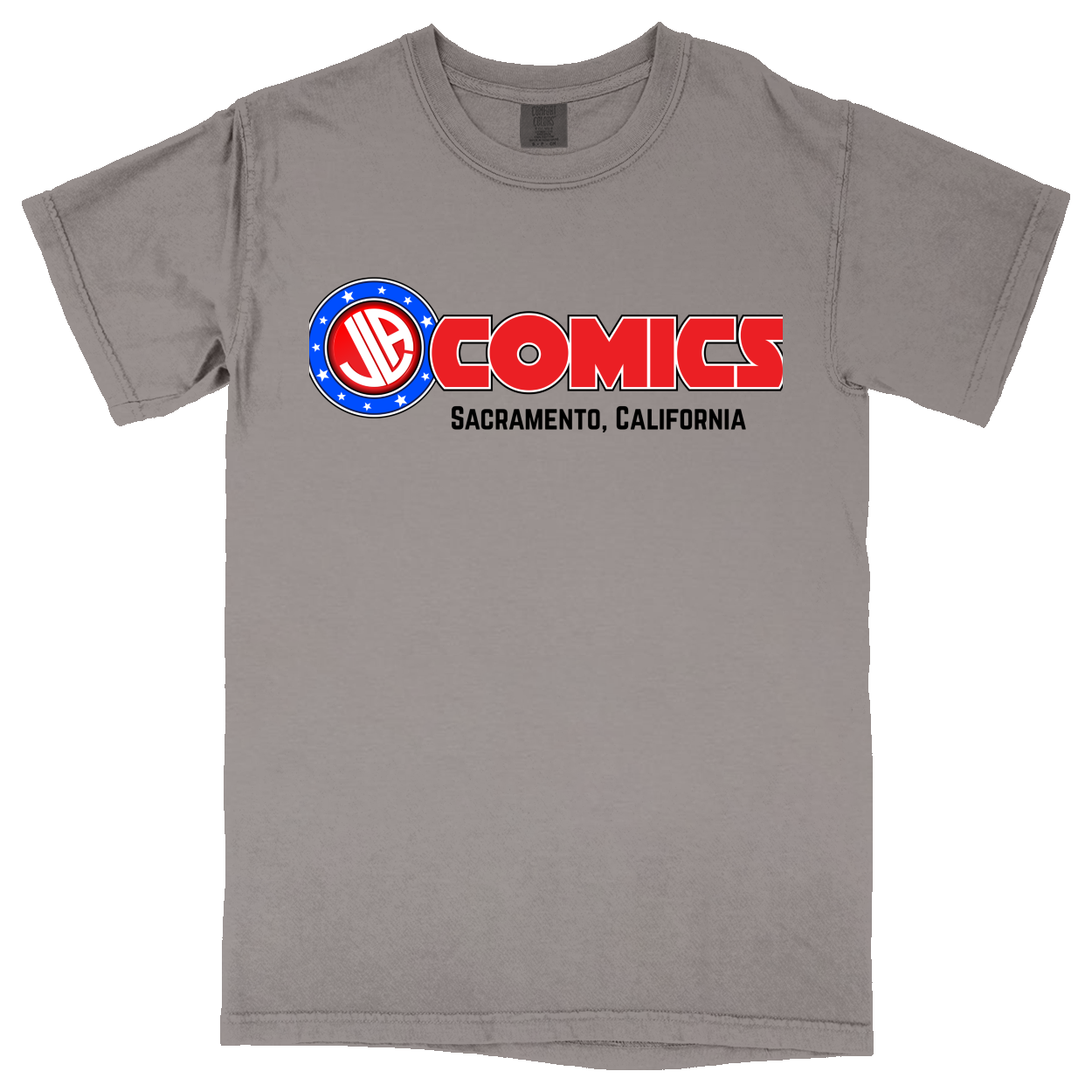 Comfort Colors Soft Heavyweight Tee - Heather Grey - front***Heather Grey|||Comfort Colors Soft Heavyweight Tee