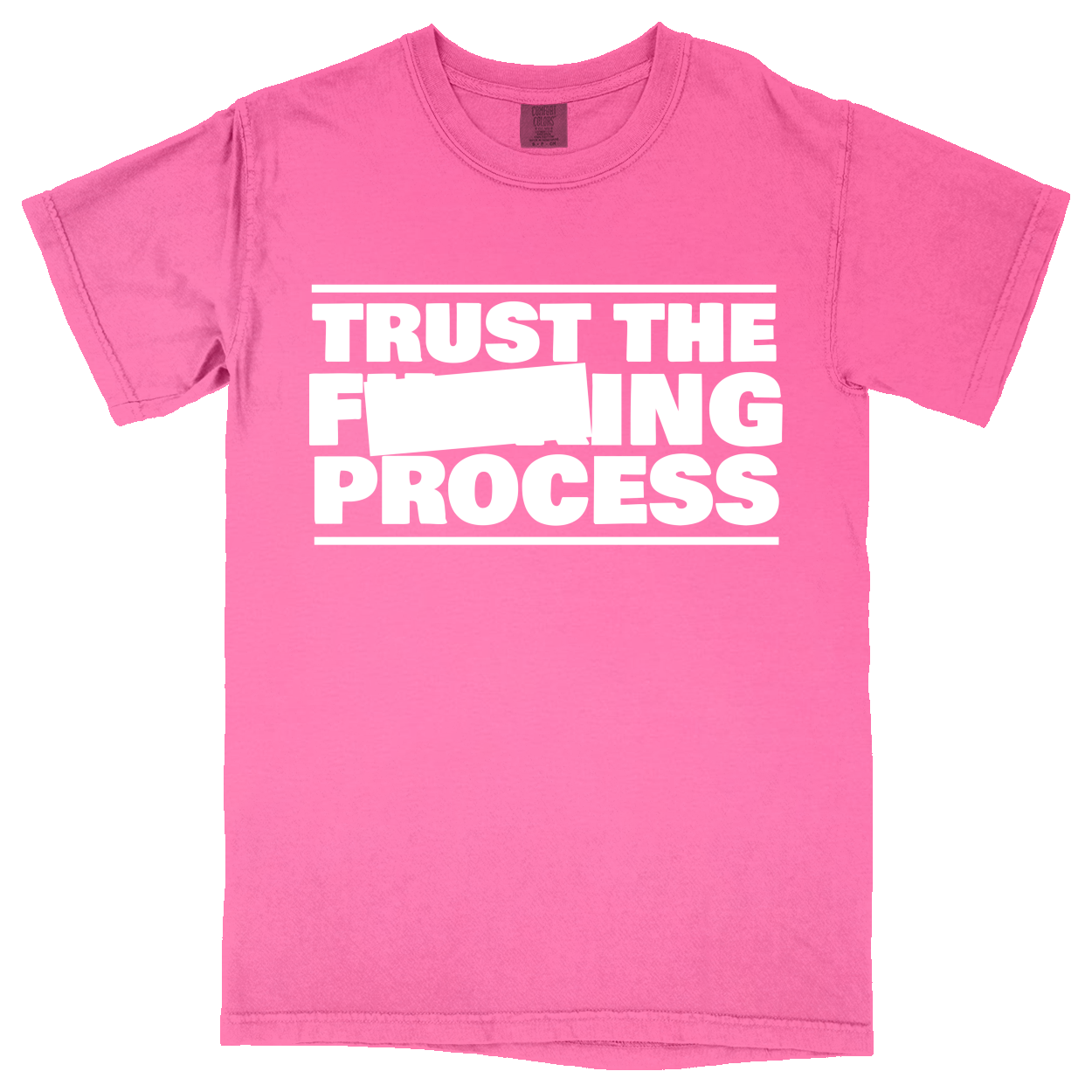 Comfort Colors Soft Heavyweight Tee - Hot Pink - front