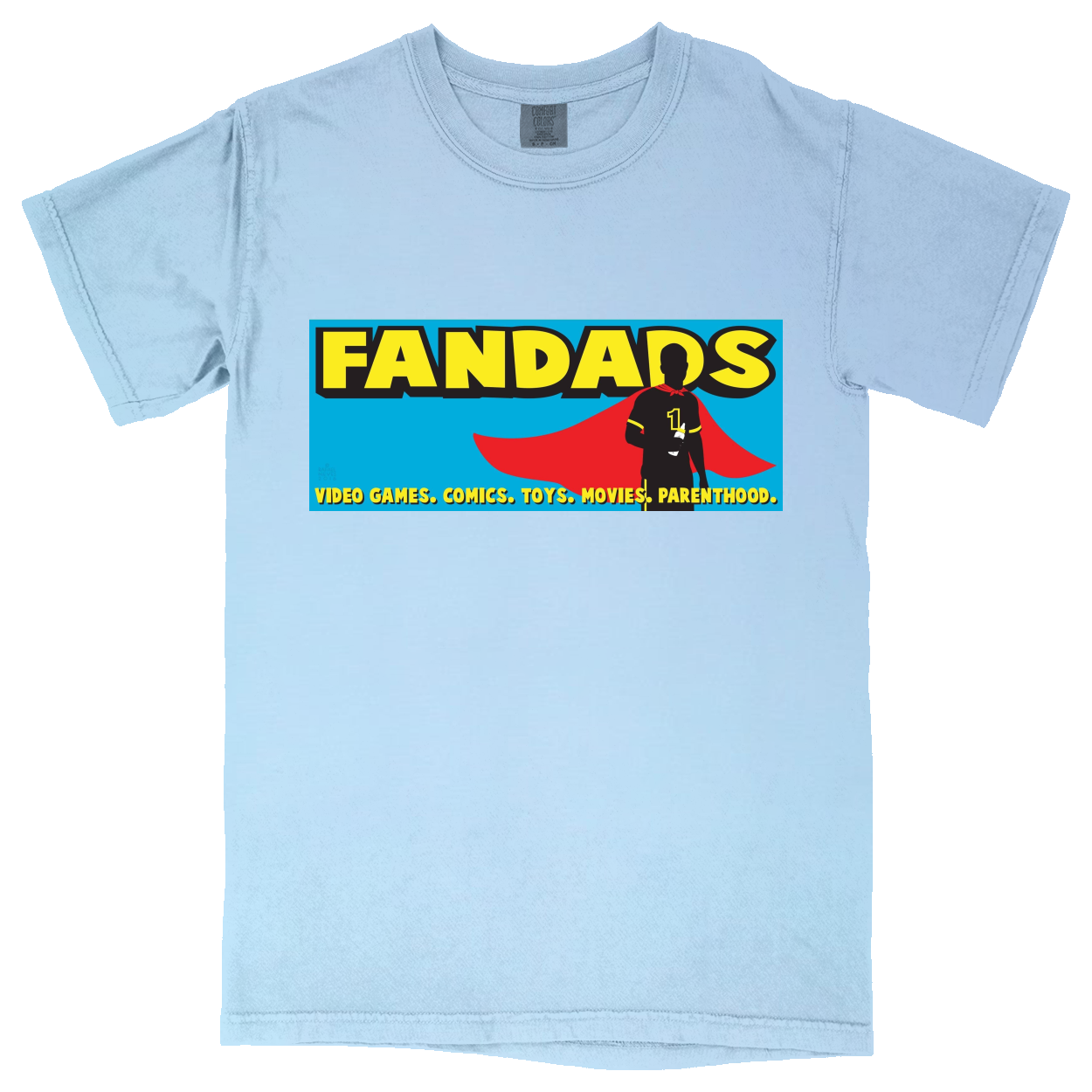 Comfort Colors Soft Heavyweight Tee - Light Blue - front***Light Blue|||Comfort Colors Soft Heavyweight Tee