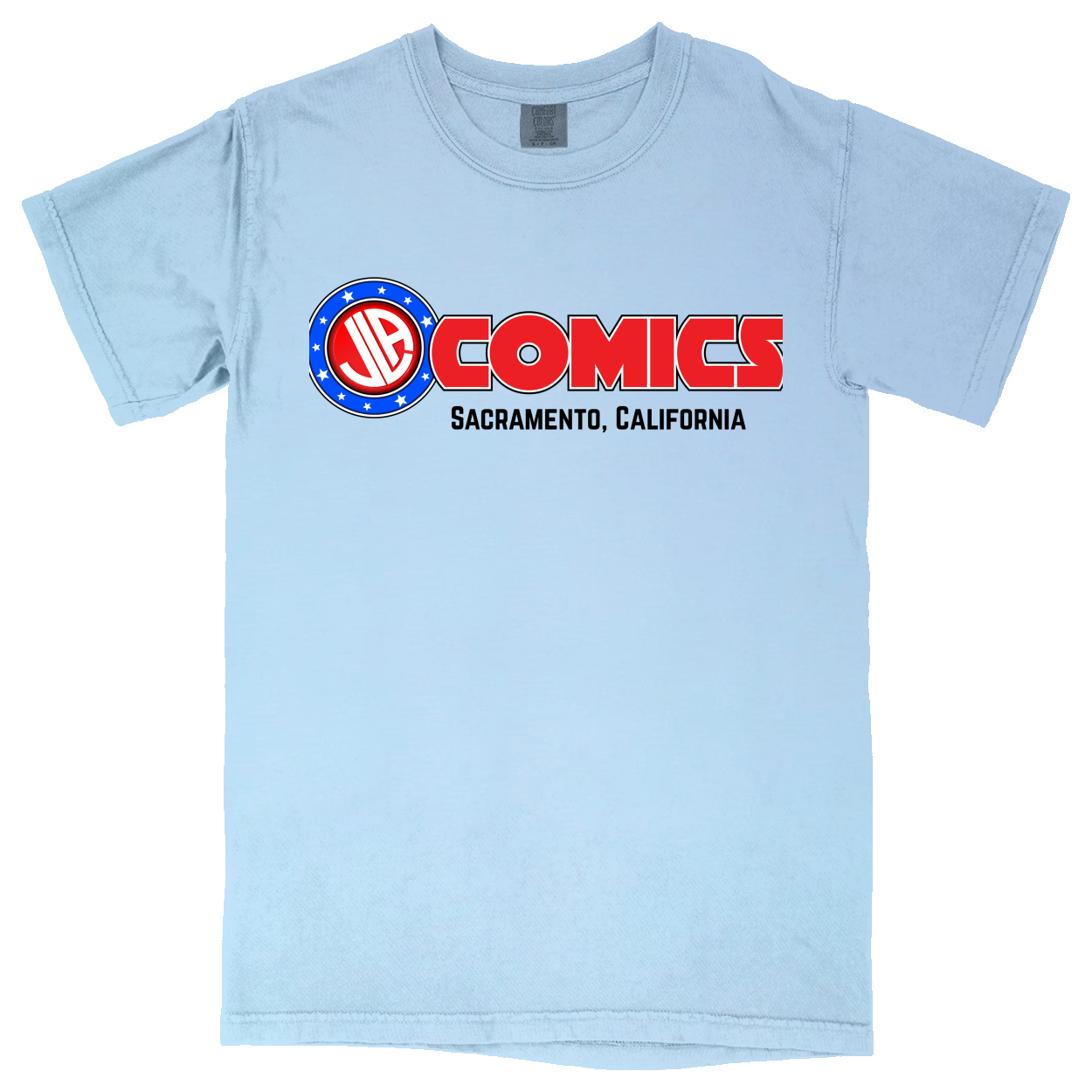 Comfort Colors Soft Heavyweight Tee - Light Blue - front