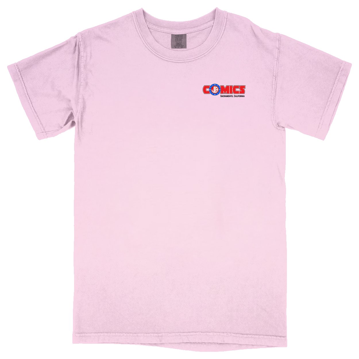 Comfort Colors Soft Heavyweight Tee - Light Pink - front***Light Pink|||Comfort Colors Soft Heavyweight Tee