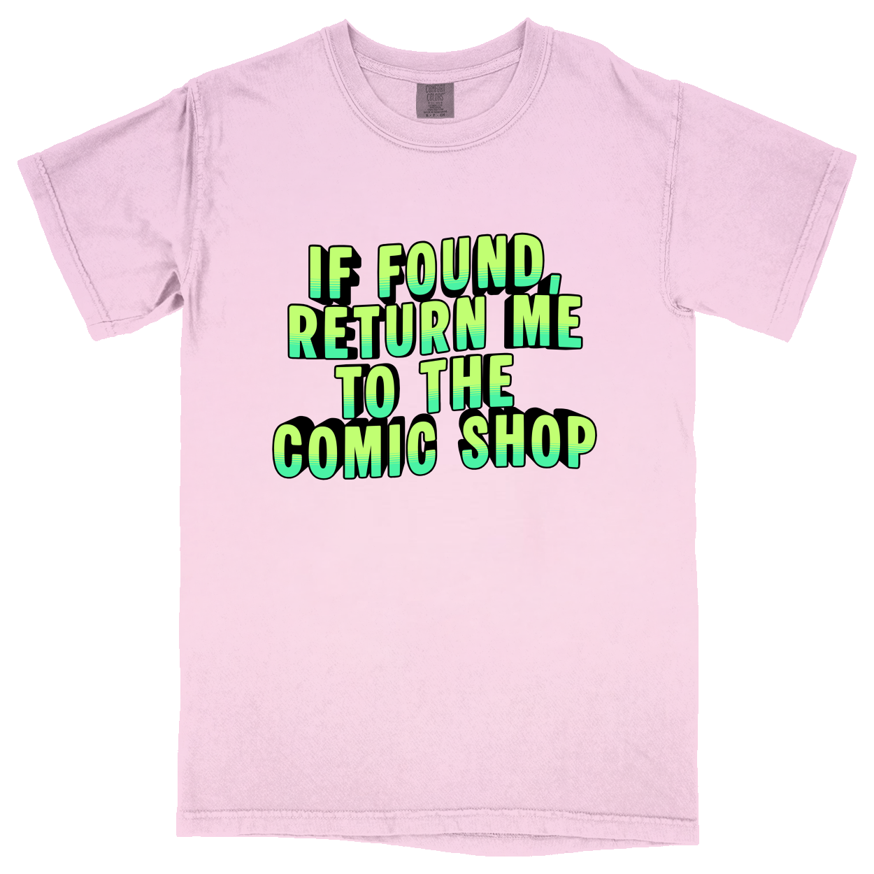 Comfort Colors Soft Heavyweight Tee - Light Pink - front