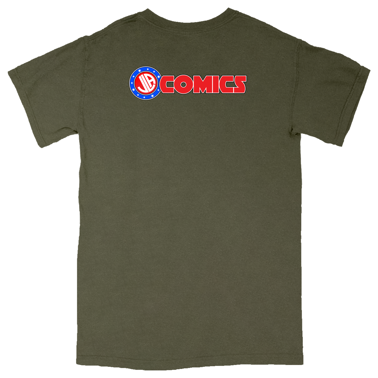 Comfort Colors Soft Heavyweight Tee - Military Green - back