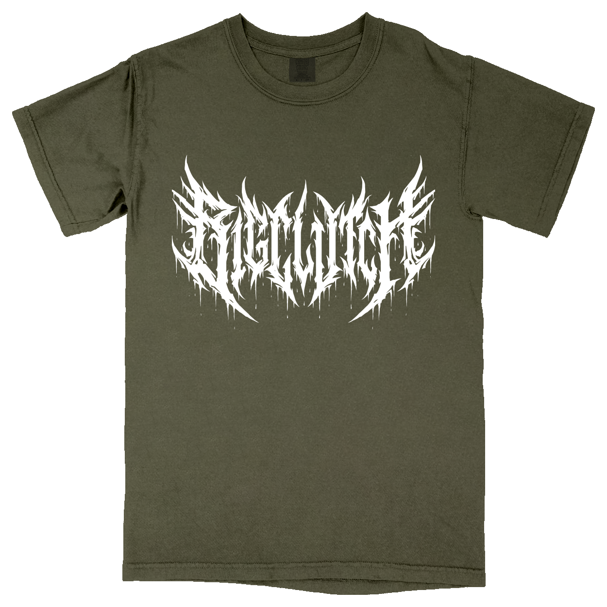 Comfort Colors Soft Heavyweight Tee - Military Green - front***Military Green|||Comfort Colors Soft Heavyweight Tee