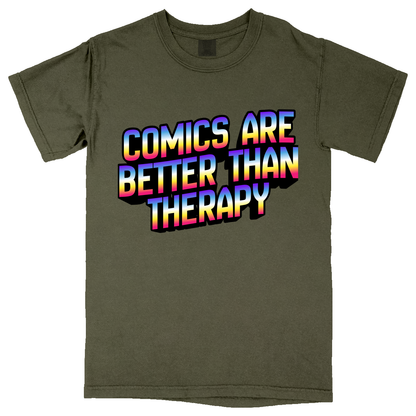 Comfort Colors Soft Heavyweight Tee - Military Green - front