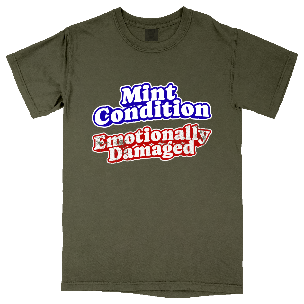 Comfort Colors Soft Heavyweight Tee - Military Green - front***Military Green|||Comfort Colors Soft Heavyweight Tee