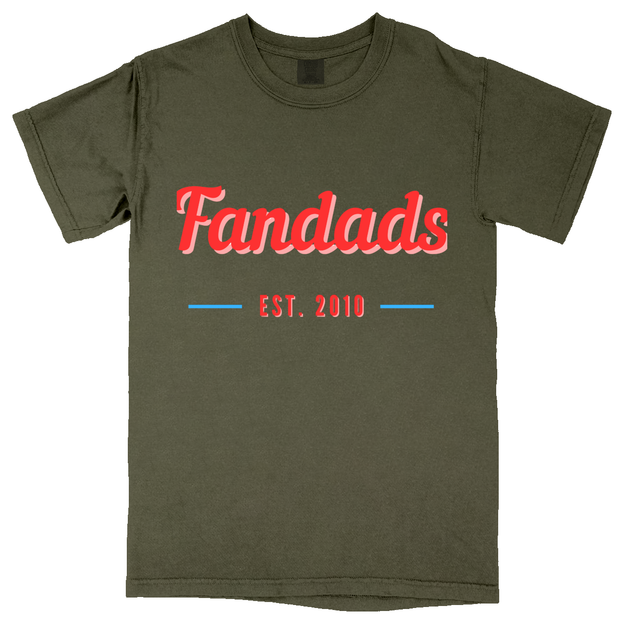 Comfort Colors Soft Heavyweight Tee - Military Green - front***Military Green|||Comfort Colors Soft Heavyweight Tee