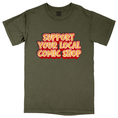 Comfort Colors Soft Heavyweight Tee - Military Green - front