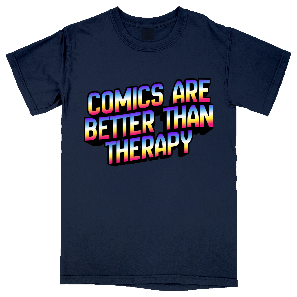 Comfort Colors Soft Heavyweight Tee - Navy - front