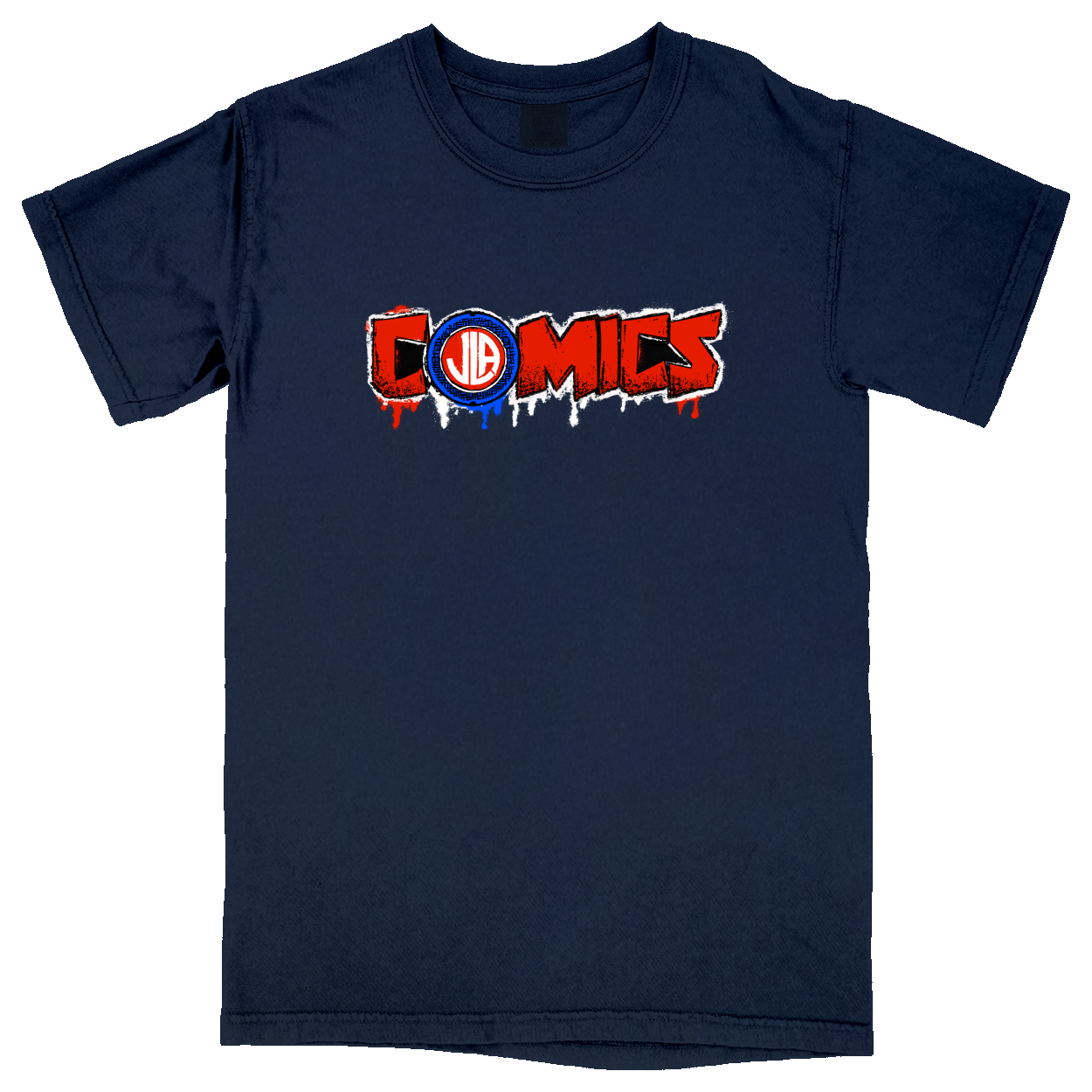 Comfort Colors Soft Heavyweight Tee - Navy - front***Navy|||Comfort Colors Soft Heavyweight Tee