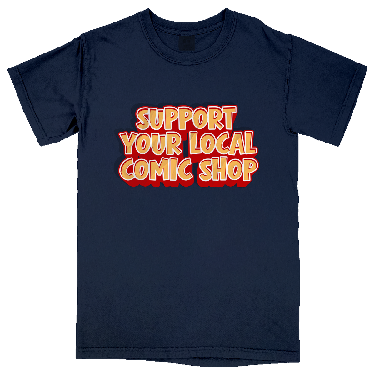 Comfort Colors Soft Heavyweight Tee - Navy - front***Navy|||Comfort Colors Soft Heavyweight Tee