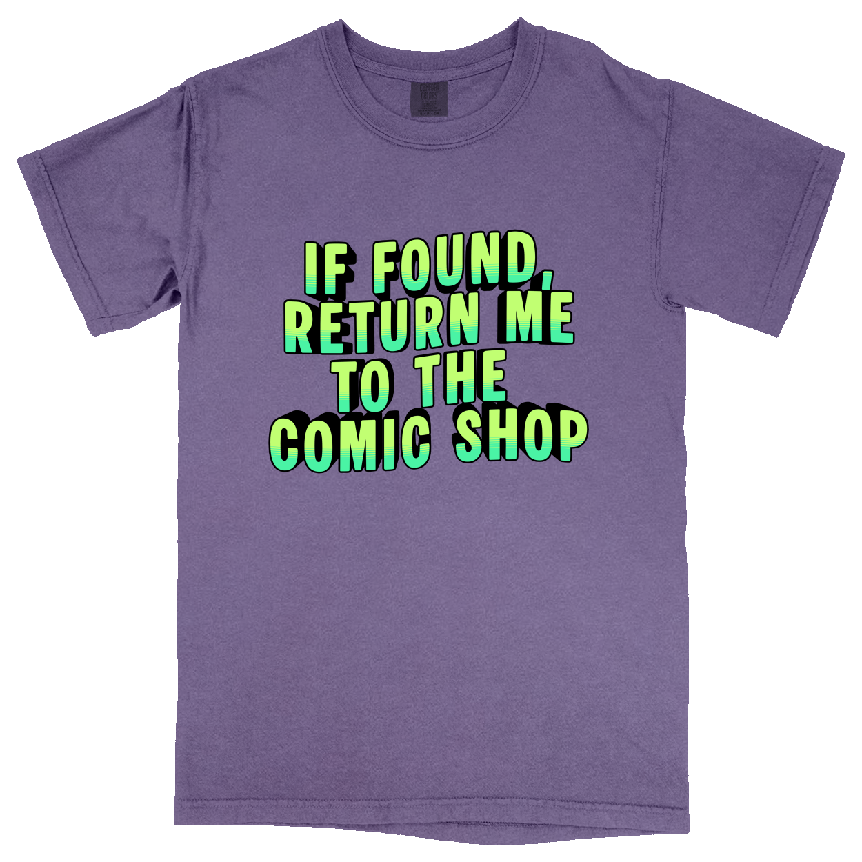 Comfort Colors Soft Heavyweight Tee - Purple - front