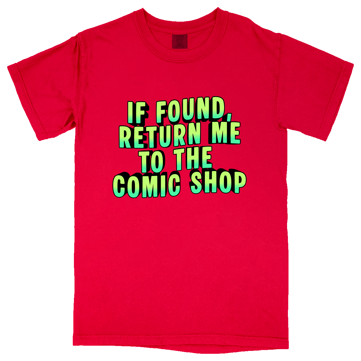 Comfort Colors Soft Heavyweight Tee - Red - front