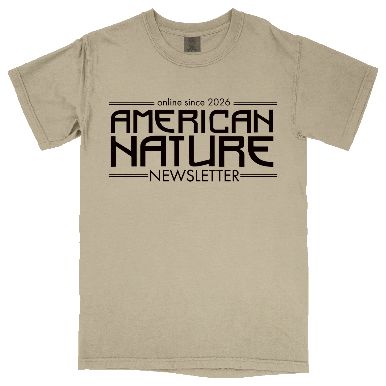 Comfort Colors Soft Heavyweight Tee - Sand - front***Sand|||Comfort Colors Soft Heavyweight Tee