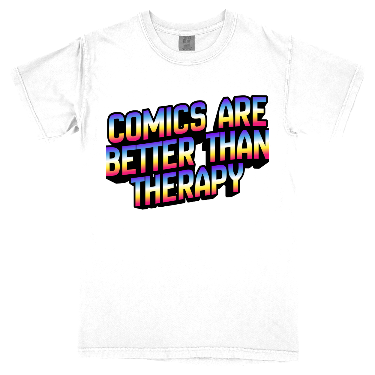 Comfort Colors Soft Heavyweight Tee - White - front***White|||Comfort Colors Soft Heavyweight Tee