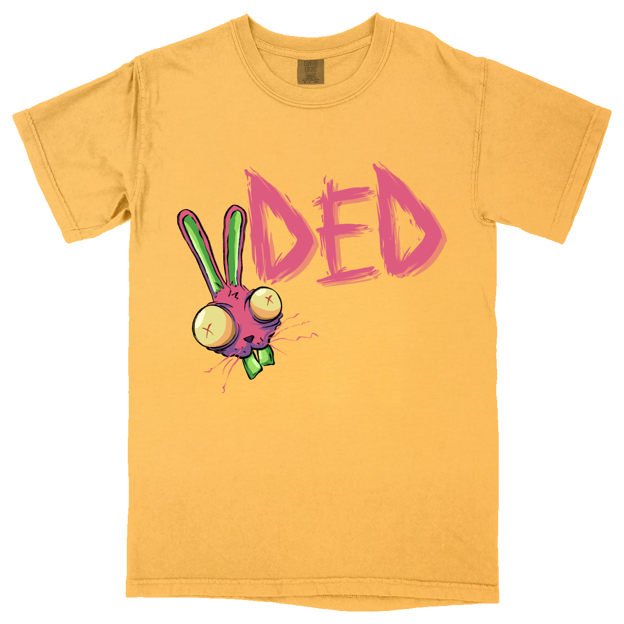 Comfort Colors Soft Heavyweight Tee - Yellow - front