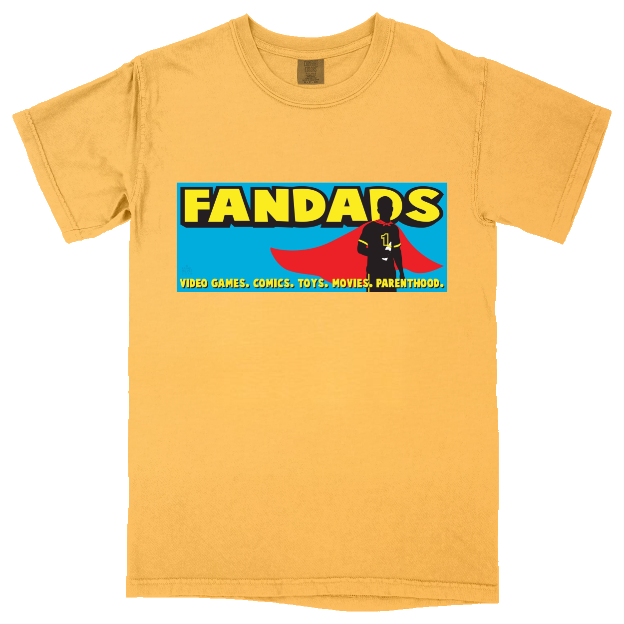 Comfort Colors Soft Heavyweight Tee - Yellow - front***Yellow|||Comfort Colors Soft Heavyweight Tee