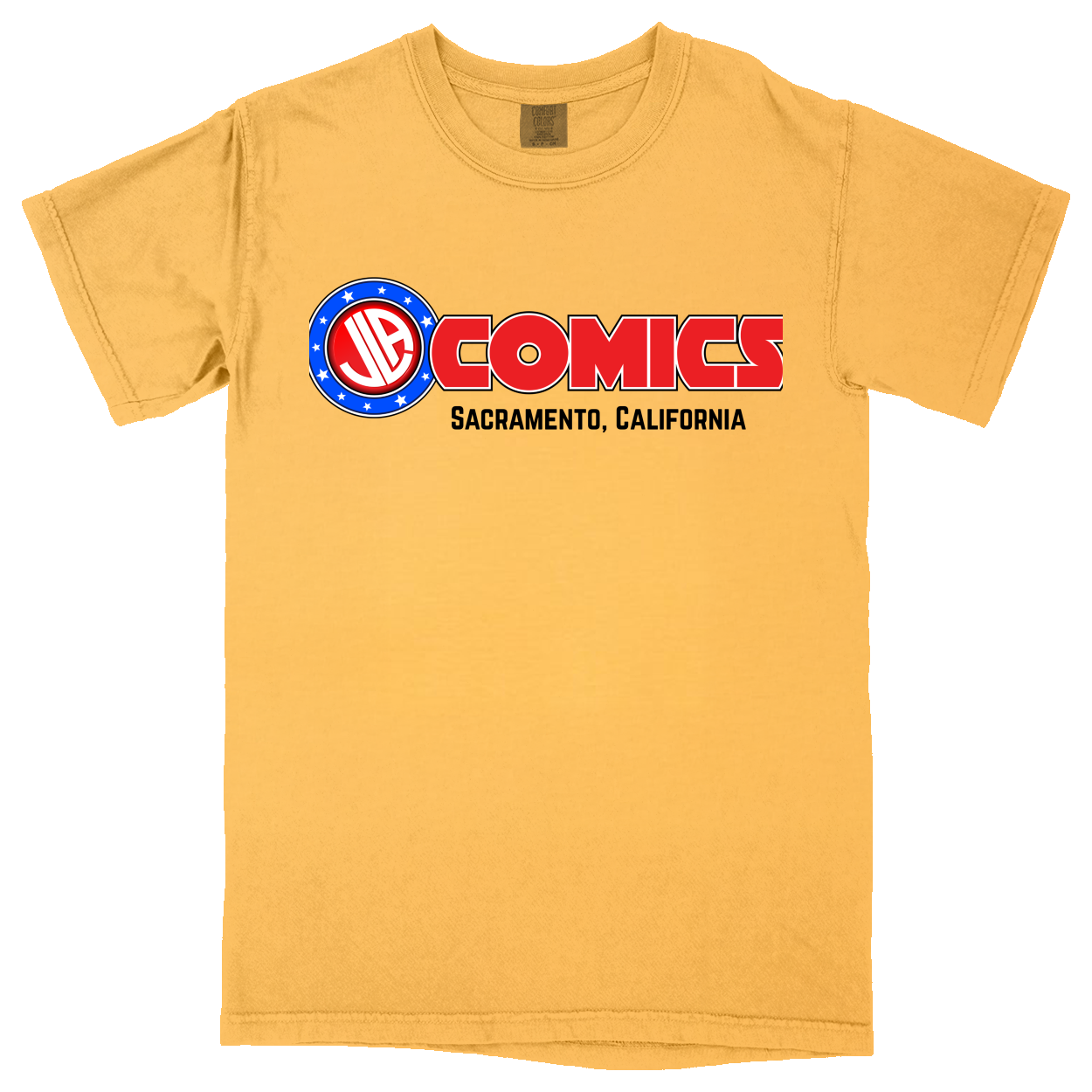Comfort Colors Soft Heavyweight Tee - Yellow - front***Yellow|||Comfort Colors Soft Heavyweight Tee